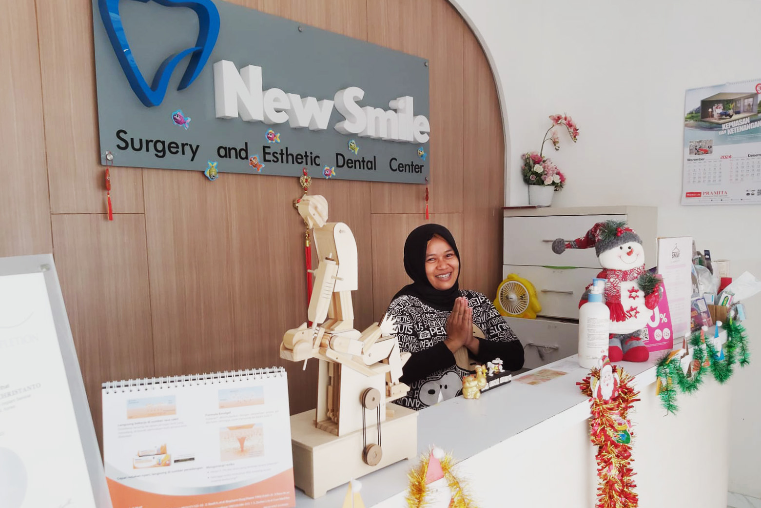 New smile dental implant center receptionist